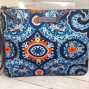 Vera Bradley MARRAKESH (Ret.Print) Canvas Fabric XL Clutch Travel Pouch Wristlet